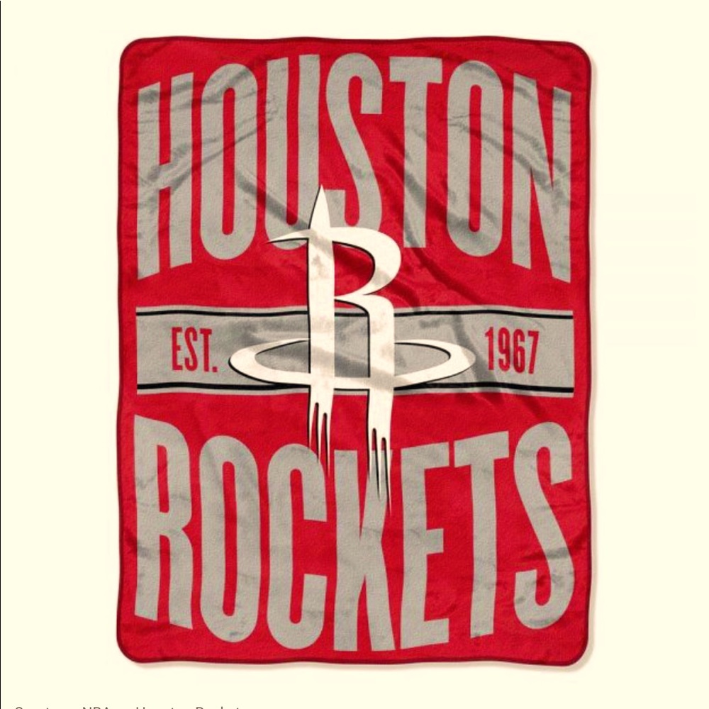 Houston Rockets NBA Micro Raschel Throw Blanket